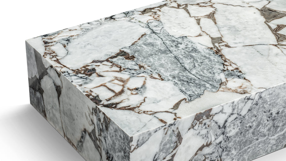 PlinthPlinth - Plinth Grande Coffee Table, Modellato Marble
