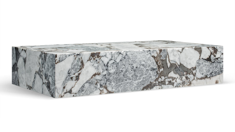 PlinthPlinth - Plinth Grande Coffee Table, Modellato Marble