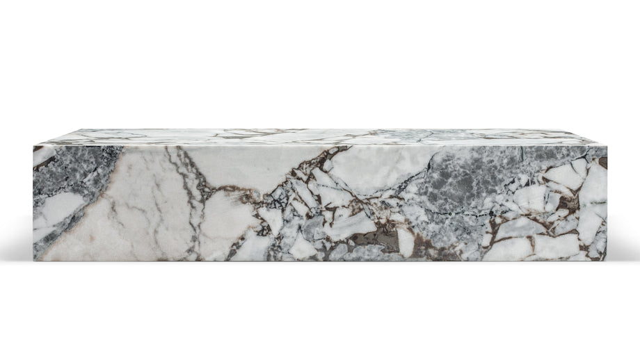 PlinthPlinth - Plinth Grande Coffee Table, Modellato Marble