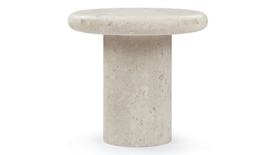 Valencia - Valencia - Valencia Side Table, Limestone - Image 1