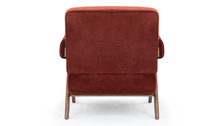 Sillón JeanneretBurgundy Silken Velvet