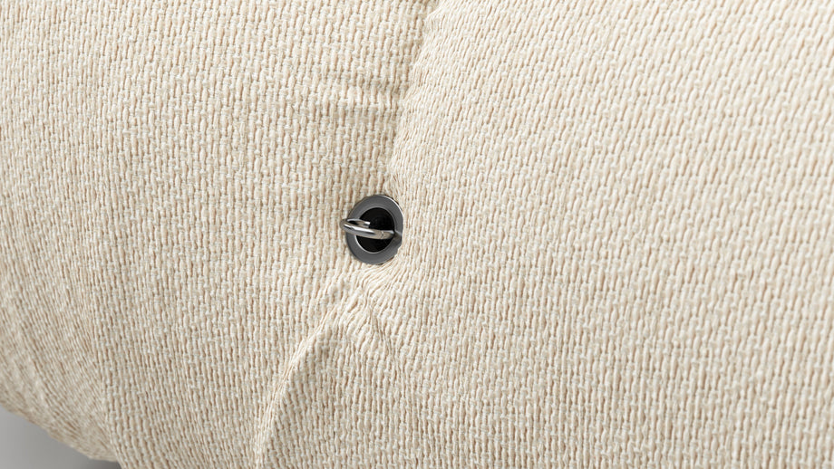 Bellini OttomanCream Chunky Performance Weave (Outdoor)
