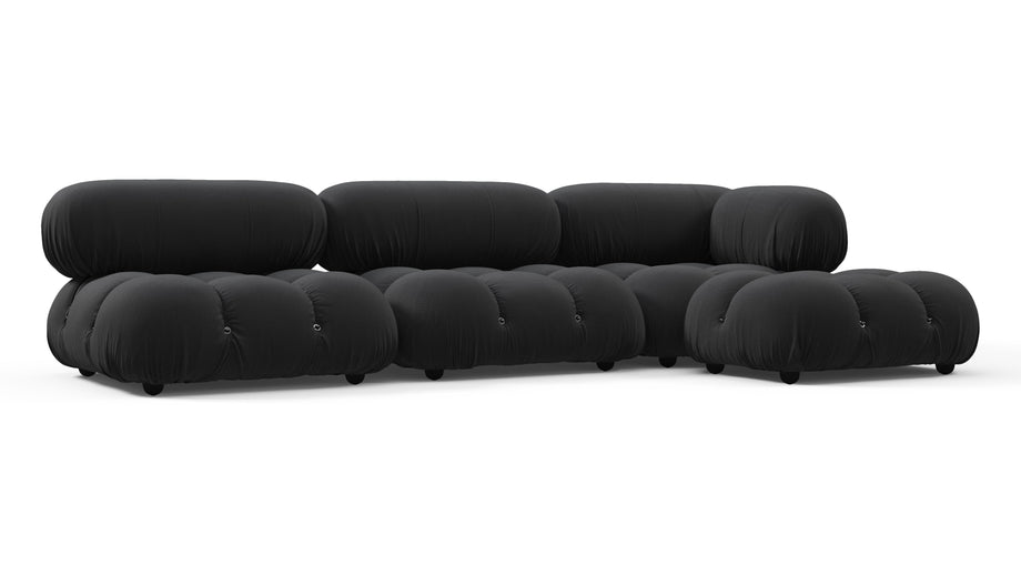 Bellini SeccionalBlack Performance Weave (Outdoor)