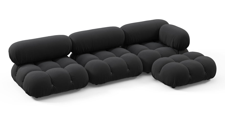 Bellini SeccionalBlack Performance Weave (Outdoor)