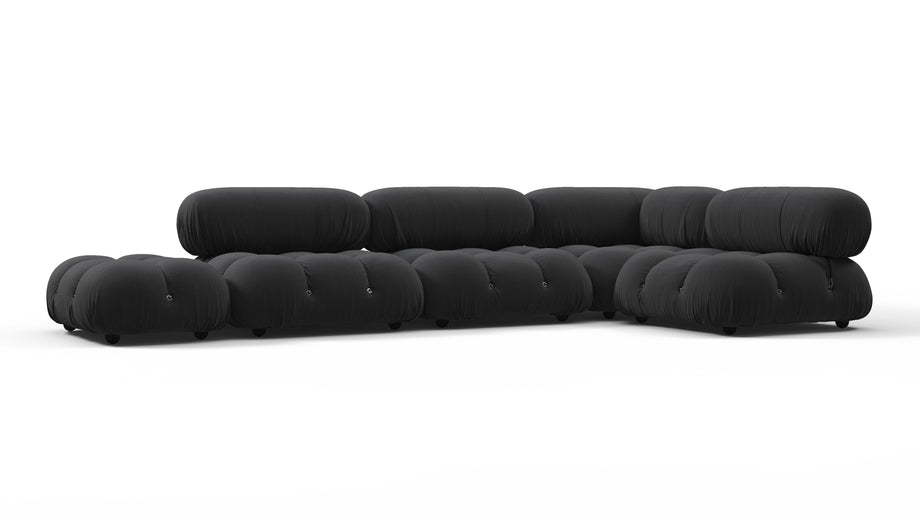 Bellini SectionalBlack Performance Weave (Outdoor)