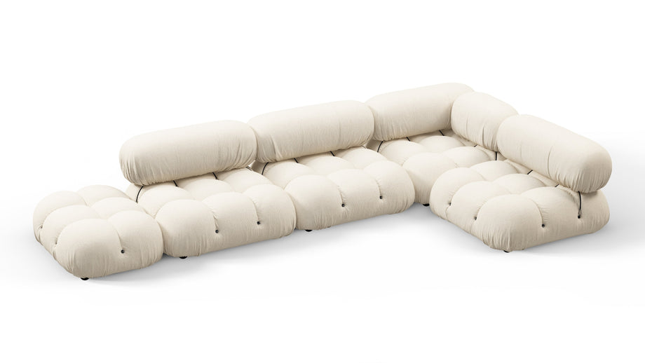 Bellini SectionalCream Chunky Performance Weave (Outdoor)