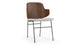 The Penguin - The Penguin - The Penguin Dining Chair, Wheat Gray Cashmere Wool and Walnut - Image 2