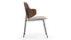 The Penguin - The Penguin - The Penguin Dining Chair, Wheat Gray Cashmere Wool and Walnut - Image 3