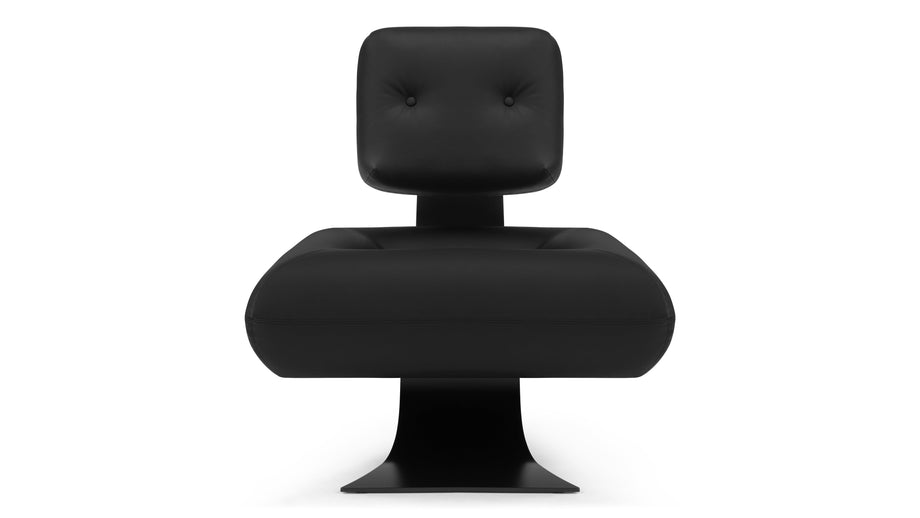 AltaAlta - Alta Lounge Chair, Black Vegan Leather