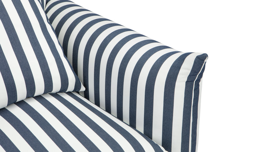 HoxtonHoxton - Hoxton Indoor/Outdoor Lounge Chair, Navy Stripe