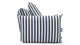 Hoxton - Hoxton - Hoxton Indoor/Outdoor Lounge Chair, Navy Stripe - Image 3