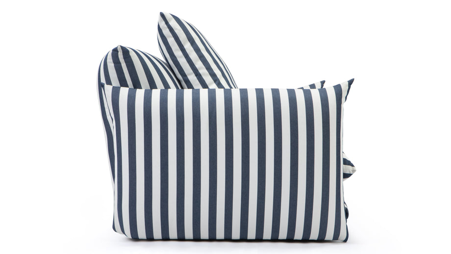 HoxtonHoxton - Hoxton Indoor/Outdoor Lounge Chair, Navy Stripe