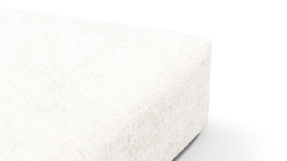 On the RocksOn the Rocks - On the Rocks Module, Seat Section 4, White Textured Chenille