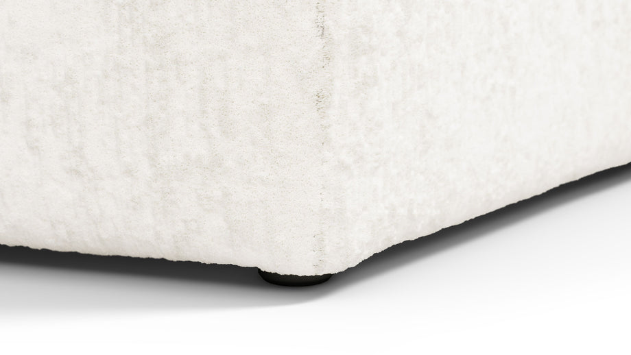 On the RocksOn the Rocks - On the Rocks Module, Seat Section 4, White Textured Chenille