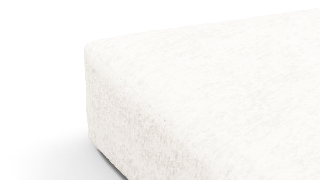 On the RocksOn the Rocks - On the Rocks Module, Seat Section 3, White Textured Chenille