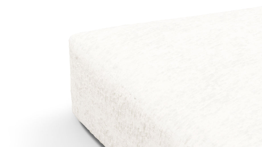 On the RocksOn the Rocks - On the Rocks Module, Seat Section 3, White Textured Chenille