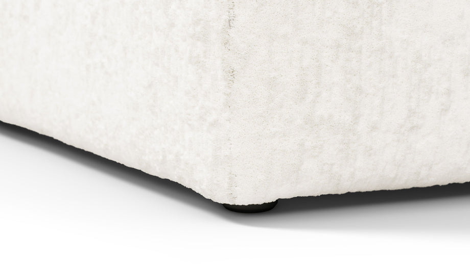 On the RocksOn the Rocks - On the Rocks Module, Seat Section 3, White Textured Chenille