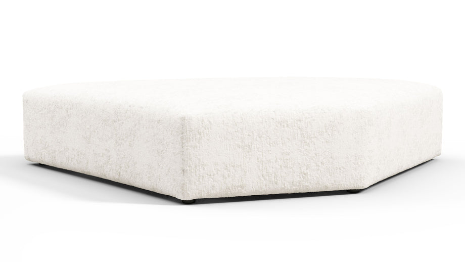 On the RocksOn the Rocks - On the Rocks Module, Seat Section 3, White Textured Chenille