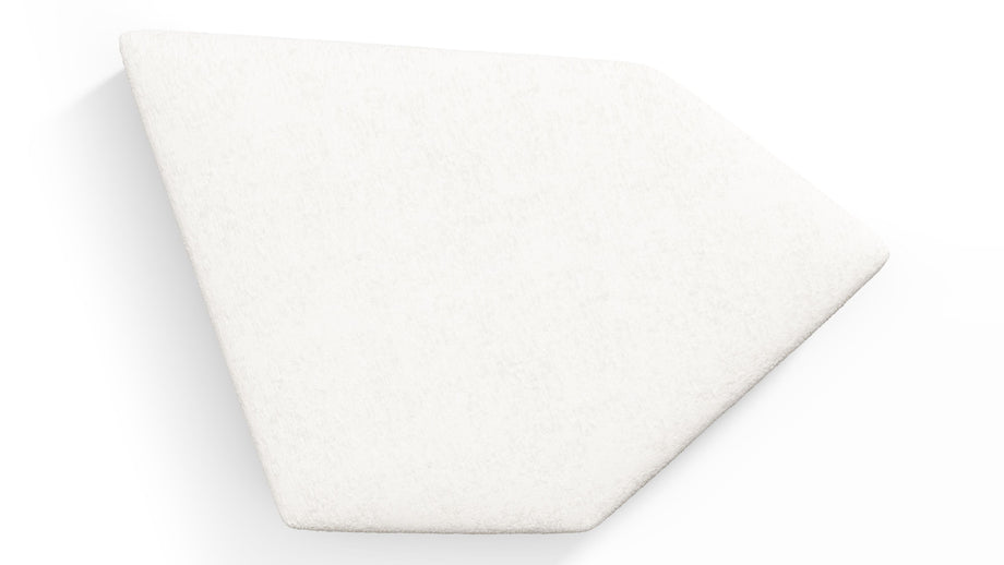 On the RocksOn the Rocks - On the Rocks Module, Seat Section 3, White Textured Chenille