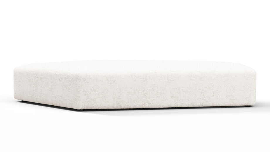 On the RocksOn the Rocks - On the Rocks Module, Seat Section 1, White Textured Chenille