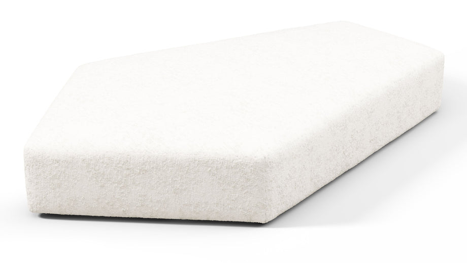 On the RocksOn the Rocks - On the Rocks Module, Seat Section 1, White Textured Chenille