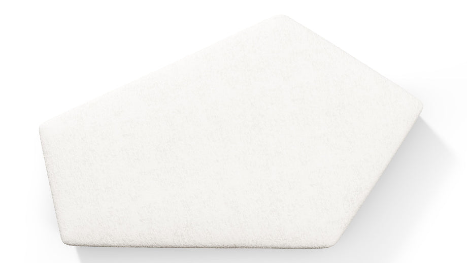 On the RocksOn the Rocks - On the Rocks Module, Seat Section 1, White Textured Chenille