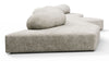 On the Rocks - On the Rocks - On the Rocks Sofa, Five Seater, Dove Textured Chenille - Image 3