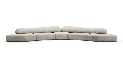 On the Rocks - On the Rocks - On the Rocks Sofa, Large Corner, Dove Textured Chenille - Image 1