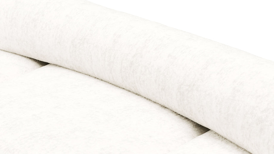 On the RocksOn the Rocks - On the Rocks Sofa, Large Corner, White Textured Chenille