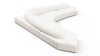 On the Rocks - On the Rocks - On the Rocks Sofa, Large Corner, White Textured Chenille - Image 6