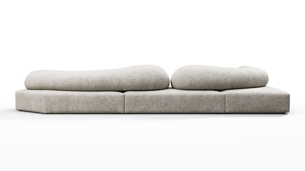 On the RocksOn the Rocks - On the Rocks Sofa, Left Corner, Dove Textured Chenille