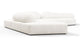 On the Rocks - On the Rocks - On the Rocks Sofa, Left Corner, White Textured Chenille - Image 2