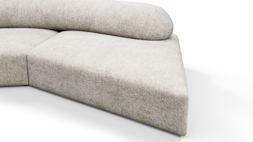 On the RocksOn the Rocks - On the Rocks Sofa, Small, Dove Textured Chenille