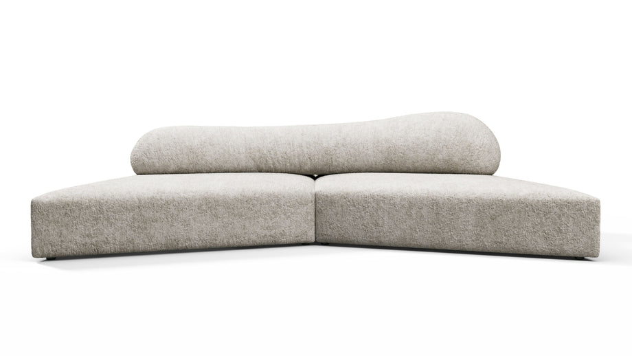 On the RocksOn the Rocks - On the Rocks Sofa, Small, Dove Textured Chenille