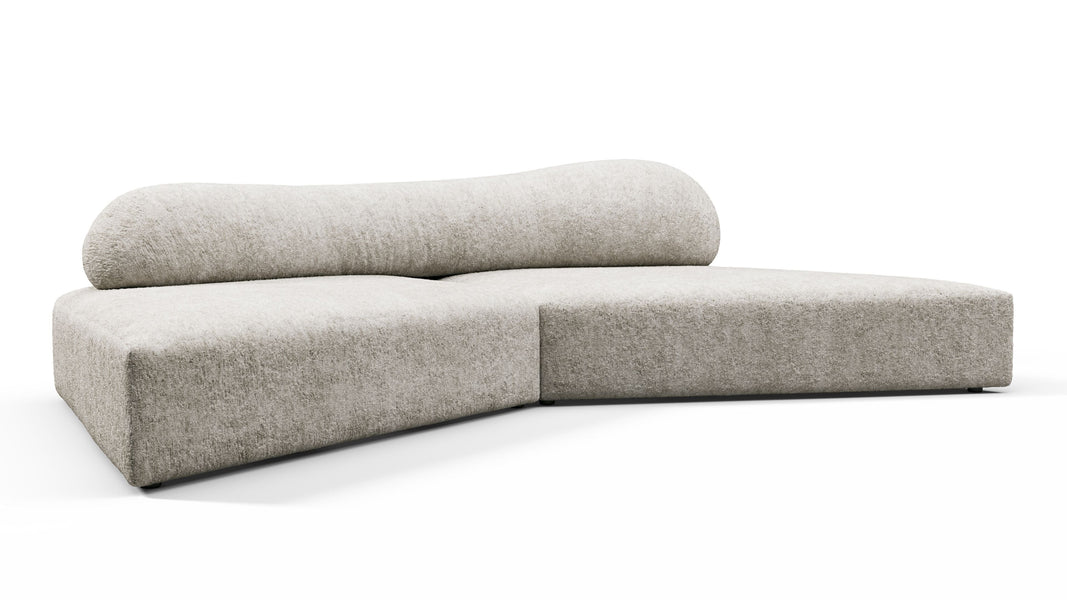 On the RocksOn the Rocks - On the Rocks Sofa, Small, Dove Textured Chenille