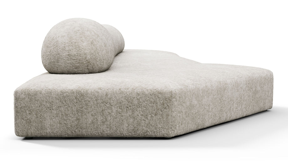 On the RocksOn the Rocks - On the Rocks Sofa, Three Seater, Left, Dove Textured Chenille