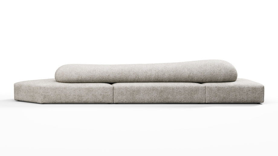 On the RocksOn the Rocks - On the Rocks Sofa, Three Seater, Left, Dove Textured Chenille