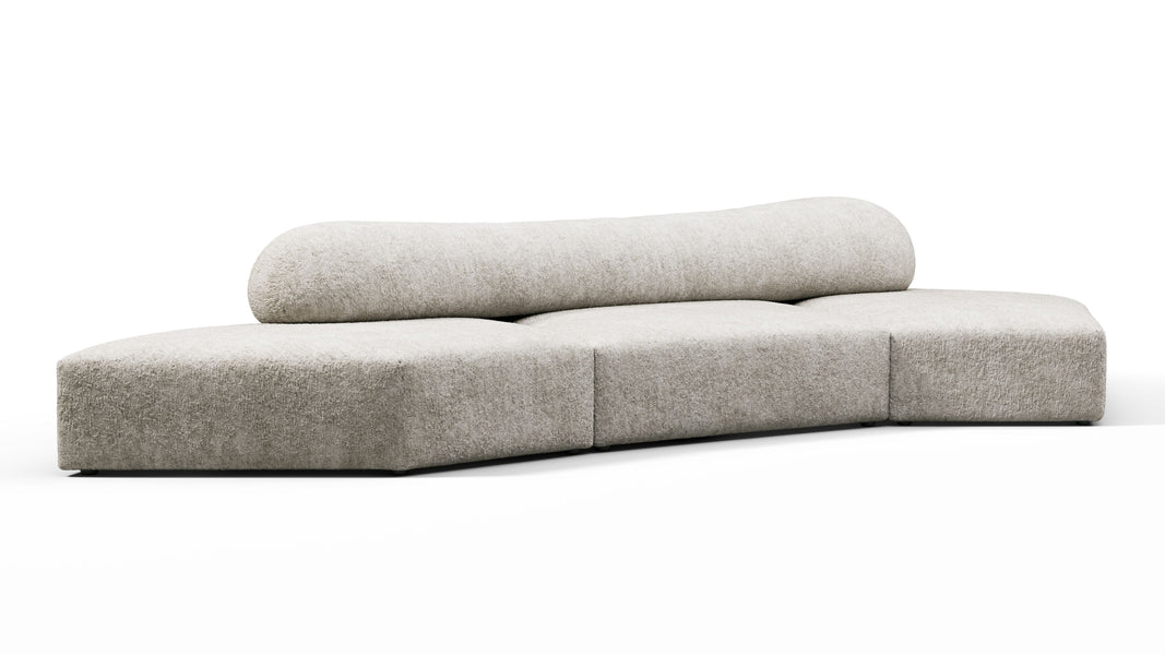 On the RocksOn the Rocks - On the Rocks Sofa, Three Seater, Right, Dove Textured Chenille