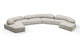 On the Rocks - On the Rocks - On the Rocks Sofa, U Shape, Dove Textured Chenille - Image 2