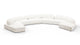 On the Rocks - On the Rocks - On the Rocks Sofa, U Shape, White Textured Chenille - Image 2