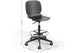 Aarhus Swivel Counter Stool Black with product dimensions labelled, office stool seating for modern workspaces