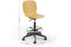 Aarhus Swivel Counter Stool Ginger with product dimensions labelled, office stool seating for modern workspaces