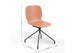 Aarhus Eiffel Chair Coral with product dimensions labelled, an office chair for modern workspaces.