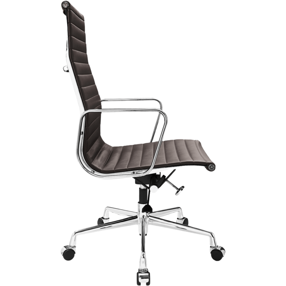 Korkea selkänoja Ribbed toimistotuoliCoffee