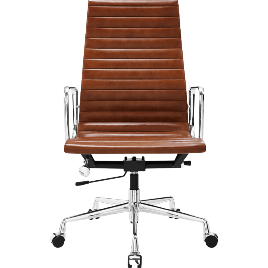Korkea selkänoja Ribbed toimistotuoliTan