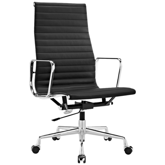 High Back Ribbed Office Chair Eames Style EA119