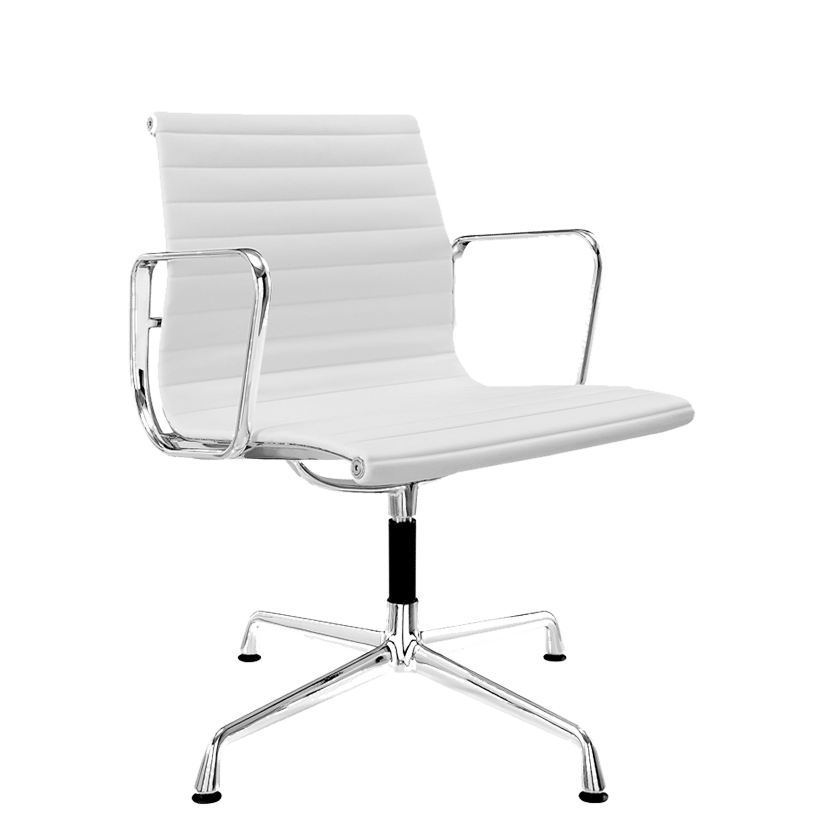 Medium Back Nahkainen toimistotuoliWhite