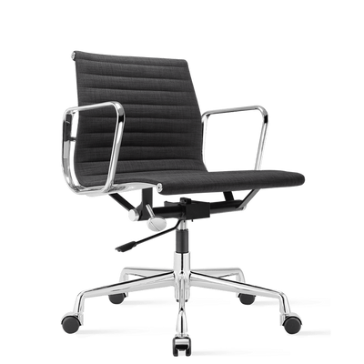 Hoxton Office Chair Medium Back Executive Office Chair Fabric Dark Grey