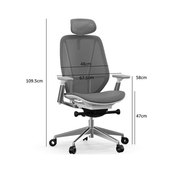 Medium Back pehmustettu verkkotuoliBlack