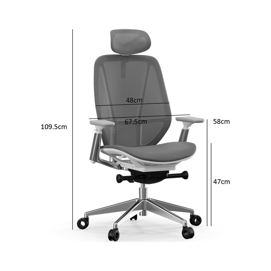 Medium Back pehmustettu verkkotuoliBlack